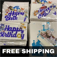 Packs of Sonic & Frozen Birthday Cake Toppers