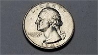 1949 D Washington Quarter Uncirculated Rare