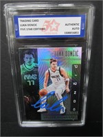Luka Doncic Signed Auto Slabbed Sports Card