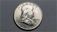 1960 D Franklin Half Dollar Gem Uncirculated