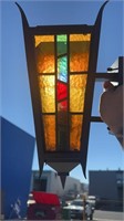 SET 8 TUDOR STYLE LEADLIGHT WALL MOUNT LAMPS