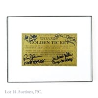 1971 Wonka Golden Ticket (Signed by 4 Actors)