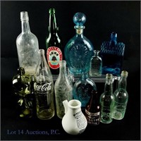 Collectible Glass Bottles (17 + 1)