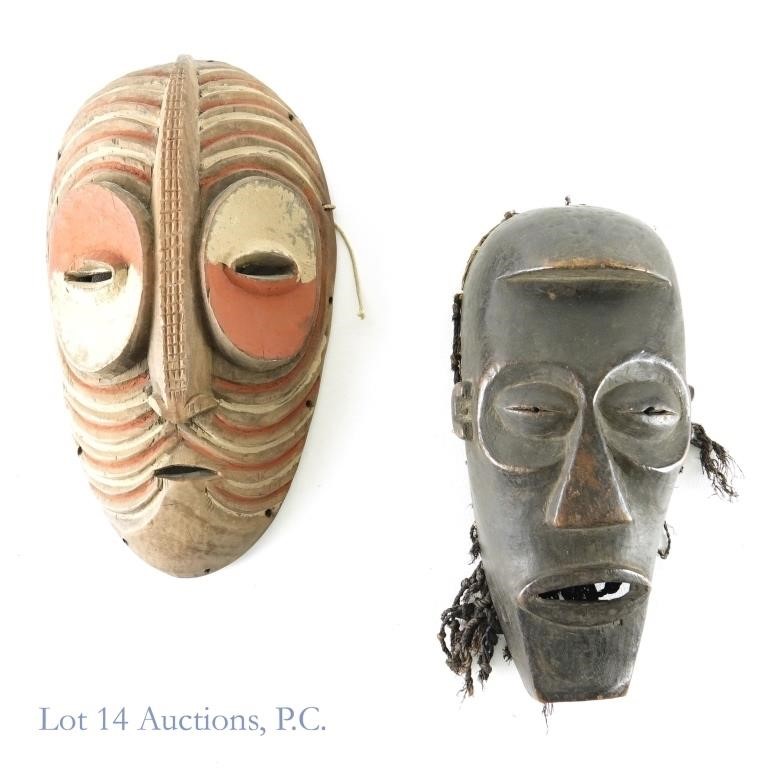 Hand Carved Wood Masks - Africa (2)