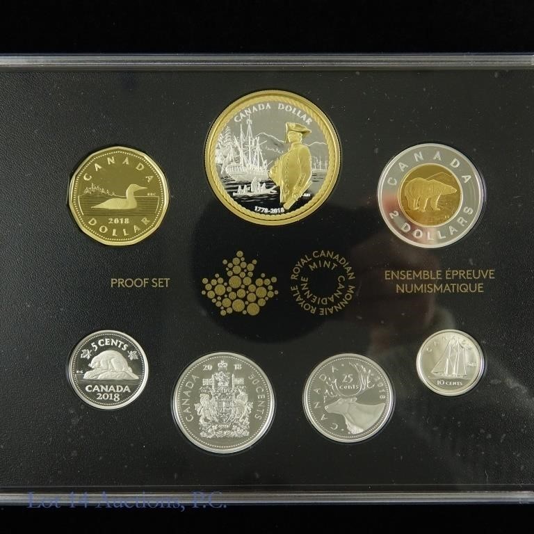 RCM 2018 Silver Proof 7-Coin Set - Capitan Cook
