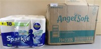 Sparkle Paper Towels & Angel Soft 16 Mega Rolls