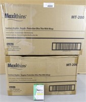 2 Cases Maxi Thins Ultra Thin With Wings Mt-200