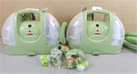 2 Little Green Bissell Portable Carpet Cleaner