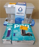 Brita Water Dispenser, Pur Filter Change Light,
