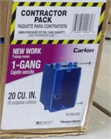 Single Gang Contractor Pack 100pc