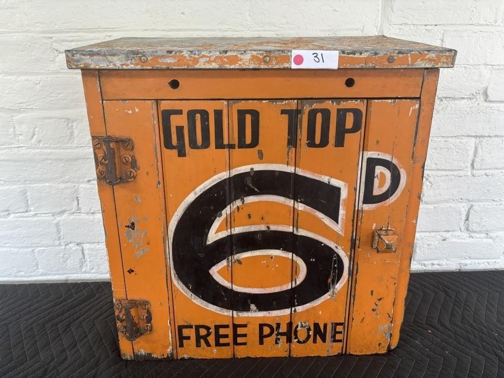 Gold Top Phone Box