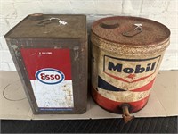 Esso & Mobil Fuel Drums