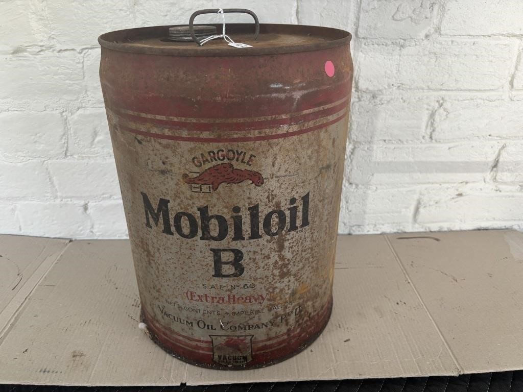 Gargoyle Mobil Oil Drum