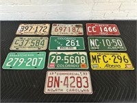 10 Assorted Number Plates