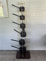 6 Pot Wrought Iron Stand