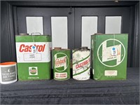 Four Castrol Product Tins