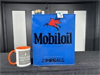 Mobil Oil 2 Gallon Tin