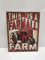FARMALL FARM TRACTOR TIN SIGN