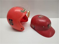 VINTAGE STP KIDS PLASTIC HELMETS