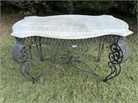 Ornate Wrought Iron Table