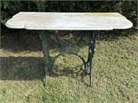 Marble Top C.I. Base Table