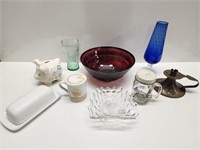 FLAT OF MISC GLASS ITEMS