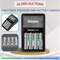 4-BATTERIES ENERGIZER NiMH BATTERY CHARGER