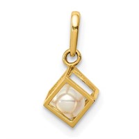 14 Kt Fresh Water Cultured Pearl Pendant