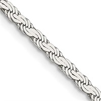 Sterling Silver Flat Rope Chain