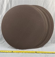 Four 24"  Adhesive Sanding Discs 80 Grit