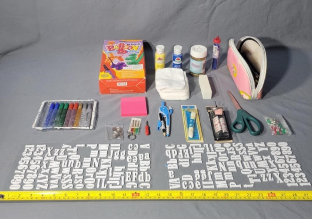 Craft Items, Balloon Animal Kit, Scissors, Shoe