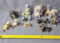 Kitty and Puppy Figurines