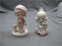 Lot Of 2 Assorted Precious Moments Figurines