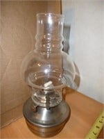 Metal & Glass Oil Lamp / Hurricane Lamp - Unused