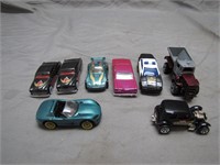 8 Assorted Hot Wheels Matchbox Cars W/No Boxes