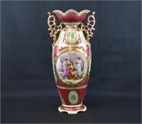 Large 17.5" Royal Vienna Austrian Porcelain Vase