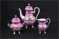 French Imperial Porcelain Coffee Service Set