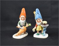 2 Goebel TMK-4 1972 Co-Boy Garden Gnomes