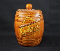 McCoy Brown Barrel Cookie Jar