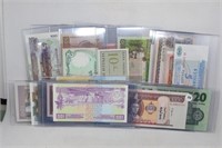 Lot of 34 Misc. Foreign Uncirculated Banknotes
