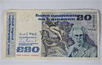 1983 Ireland 20 Pound Note