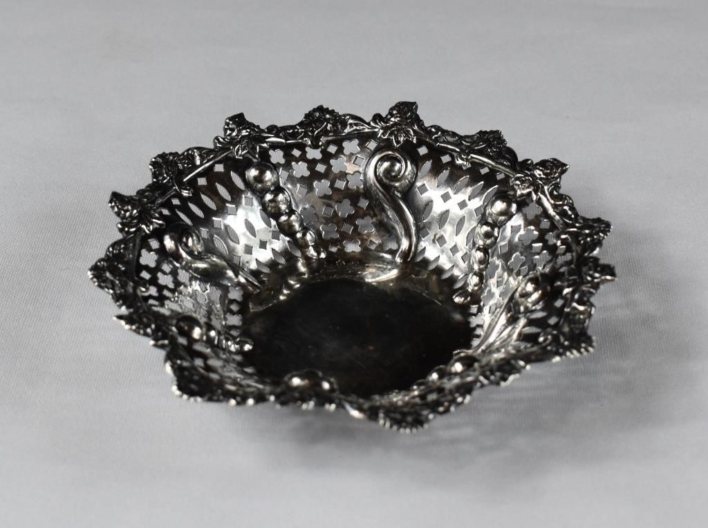 1925 Mappin & Webb Sterling Silver Reticulate Bowl
