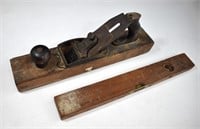 Stanley Liberty Bell 76 Wood Plane + Level