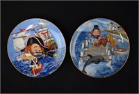 2 Ltd Ed RED SKELTON Freddie Clown Plates