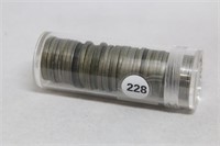 Roll (40) Of Silver War nickels