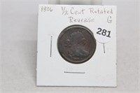 1806 Half Cent-G Rotated Rev.