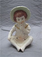 Vintage Bisque Hand Painted Porcelain Piano Baby