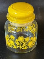 Yellow Anchor Hocking Jar 5 1/2”