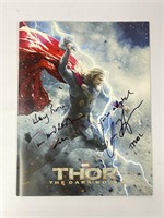 Autograph Thor Dark World Picture Book