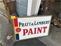Pratt & Lambert Paint - Porcelain 2 Sided Sign